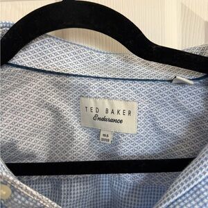 Ted Baker Men's Light Blue Geometric Shirt